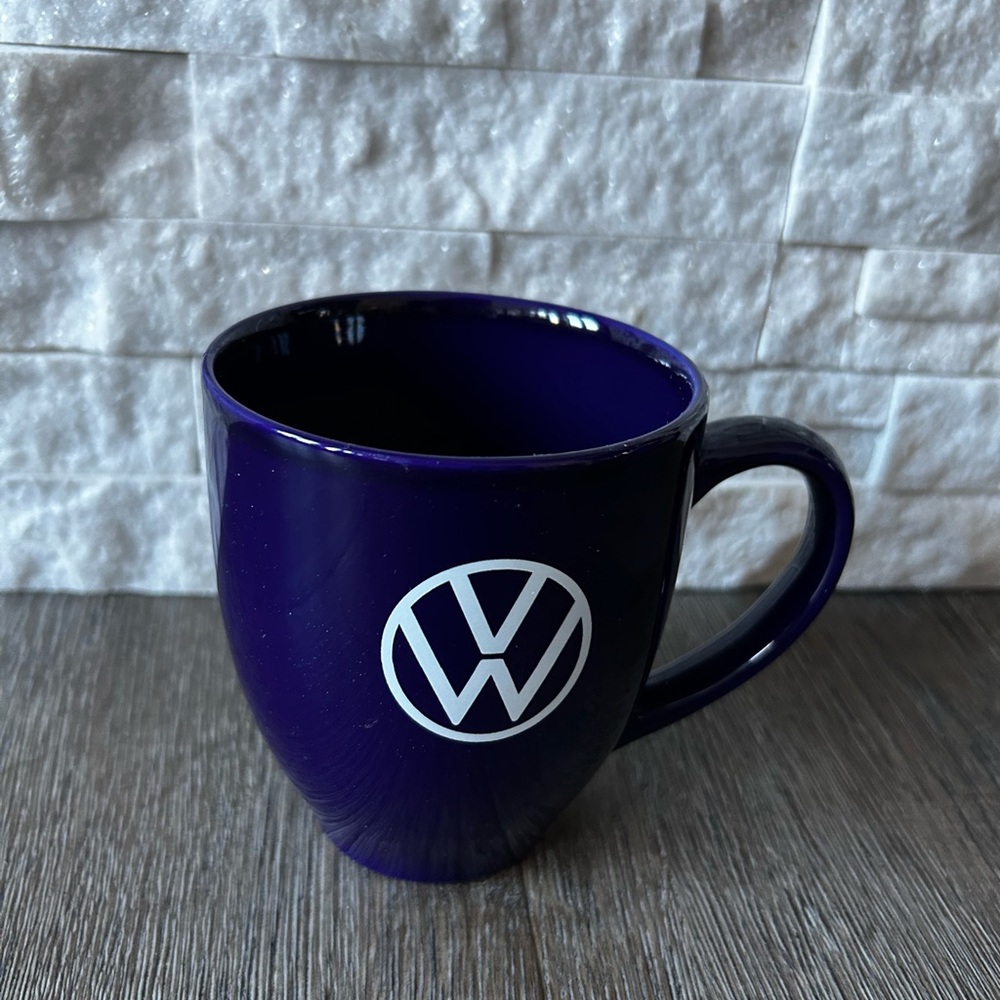 VOLKSWAGEN Navy and White Coffee Mug